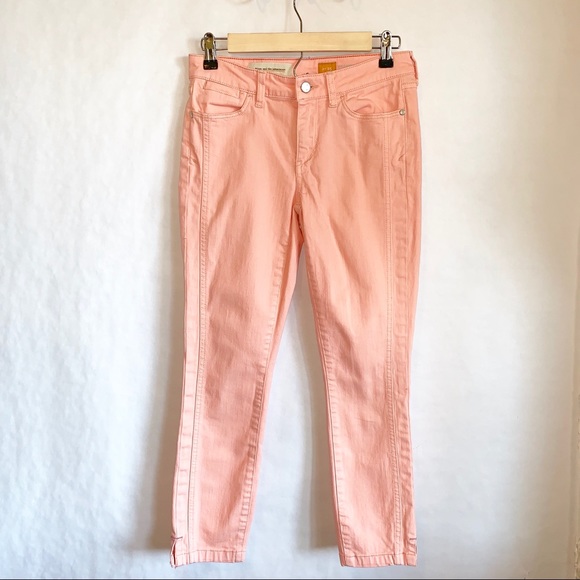 ANTHROPOLOGIE Pilcro & The Letterpress Peach Crop Jeans - Picture 3 of 8